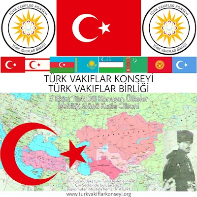 3 Ekim Türk Dili Konuşan Ülkeler İşbirliği Günü Kutlu Olsun!